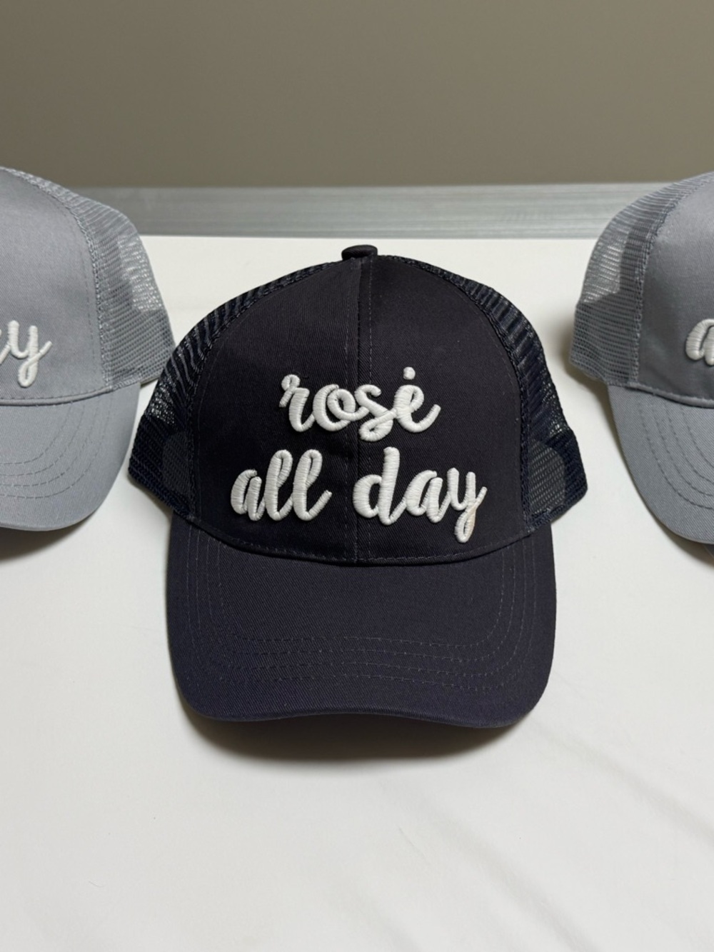 C.C Light Gray Pony Cap
